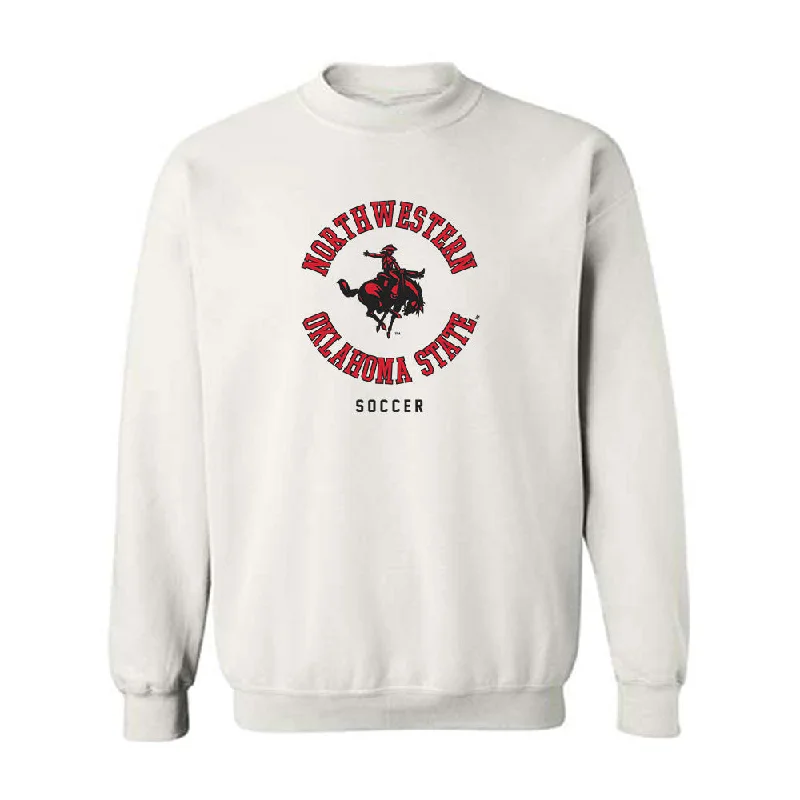 NWOSU - NCAA Women's Soccer : Amaia Stephens - Classic Shersey Crewneck Sweatshirt Hoodie with Hem Raw Edge Edgy Unfinished NWOSU - NCAA Women's Soccer : Amaia Stephens - Classic Shersey Crewneck Sweatshirt Hoodie with Hem Raw Edge Edgy Unfinished
