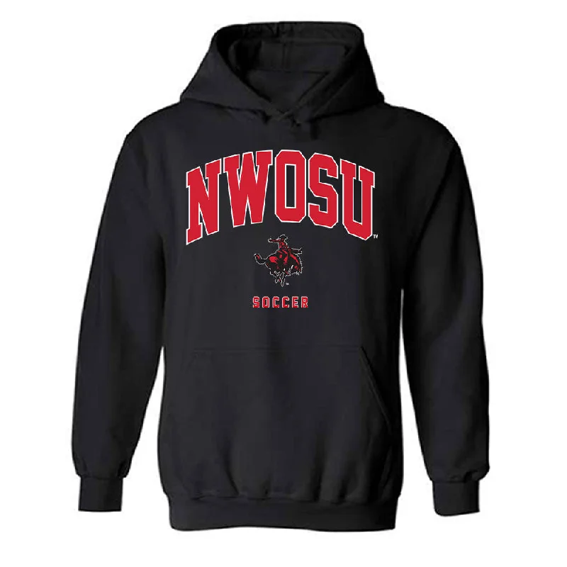 NWOSU - NCAA Women's Soccer : Amaia Stephens - Hooded Sweatshirt Hoodie with Hem Applique Textured Unique NWOSU - NCAA Women's Soccer : Amaia Stephens - Hooded Sweatshirt Hoodie with Hem Applique Textured Unique