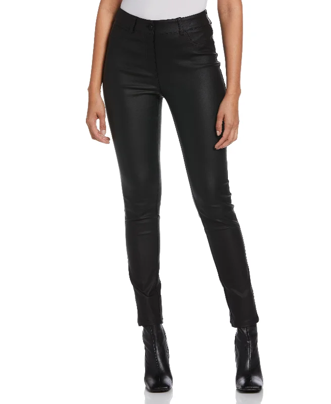 5-Pocket Coated Twill Pant Casual Wide Pants