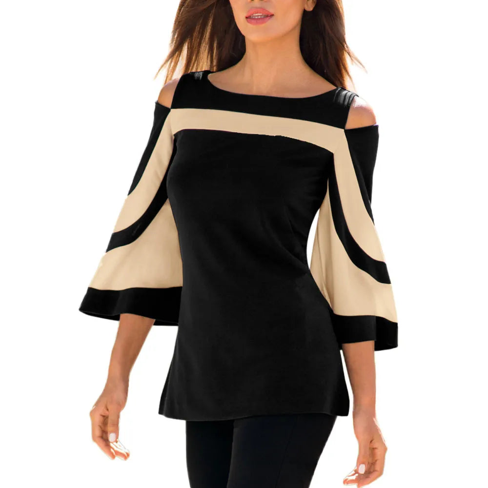 Womens Tops and Blouses Women Cold Shoulder Long Sleeve Sweatshirt Pullover Tops Blouse Shirt Flare Sleeve Black Blusas Hoodie with Tied Waist Feminine Flattering Womens Tops and Blouses Women Cold Shoulder Long Sleeve Sweatshirt Pullover Tops Blouse Shirt Flare Sleeve Black Blusas Hoodie with Tied Waist Feminine Flattering