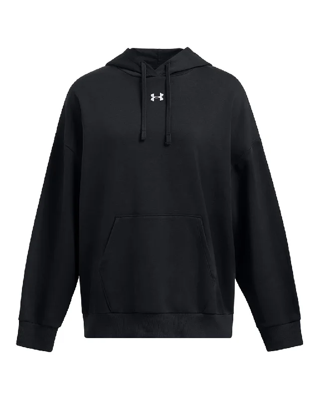 Under Armour Womens UA Rival Fleece Oversized Hoodie Sweatshirt Hoodie with Side Slits Relaxed Casual Under Armour Womens UA Rival Fleece Oversized Hoodie Sweatshirt Hoodie with Side Slits Relaxed Casual