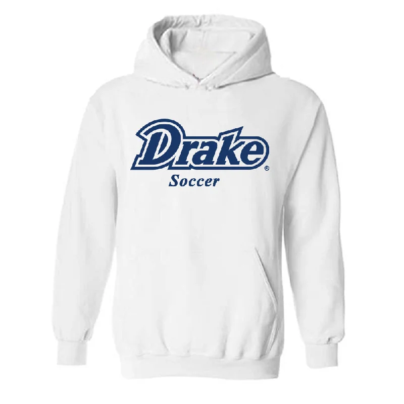 Drake - NCAA Women's Soccer : Lauren Kullberg - Classic Shersey Hooded Sweatshirt Hoodie with Half-Zip Sporty Casual Drake - NCAA Women's Soccer : Lauren Kullberg - Classic Shersey Hooded Sweatshirt Hoodie with Half-Zip Sporty Casual