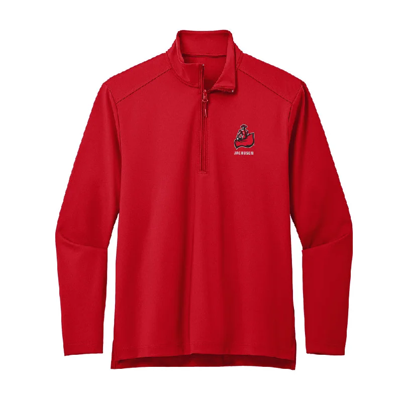CSUN - NCAA Women's Cross Country : Ami Jacobson - Premium Quarter Zip Jacket Snapped Jacket Toggled Jacket Drawstring Jacket CSUN - NCAA Women's Cross Country : Ami Jacobson - Premium Quarter Zip Jacket Snapped Jacket Toggled Jacket Drawstring Jacket