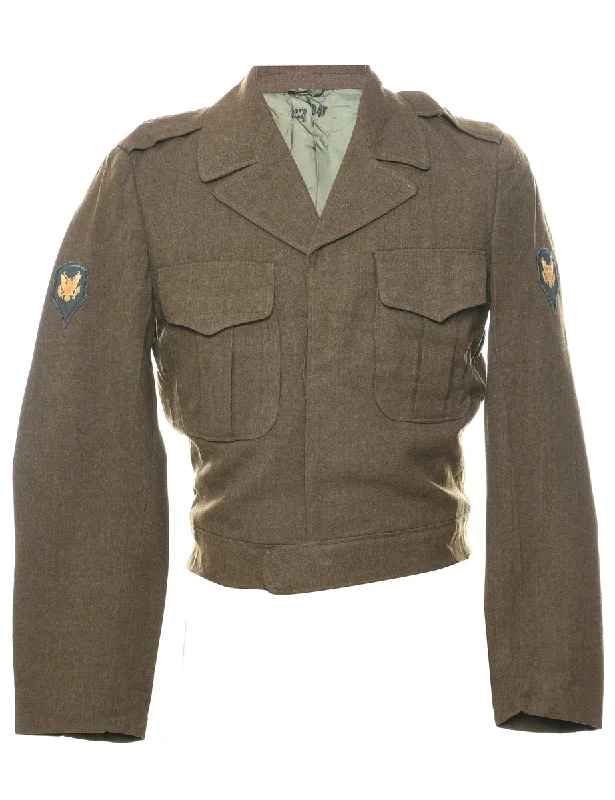 Olive Green Military Jacket - M Jacket Blazer Coat