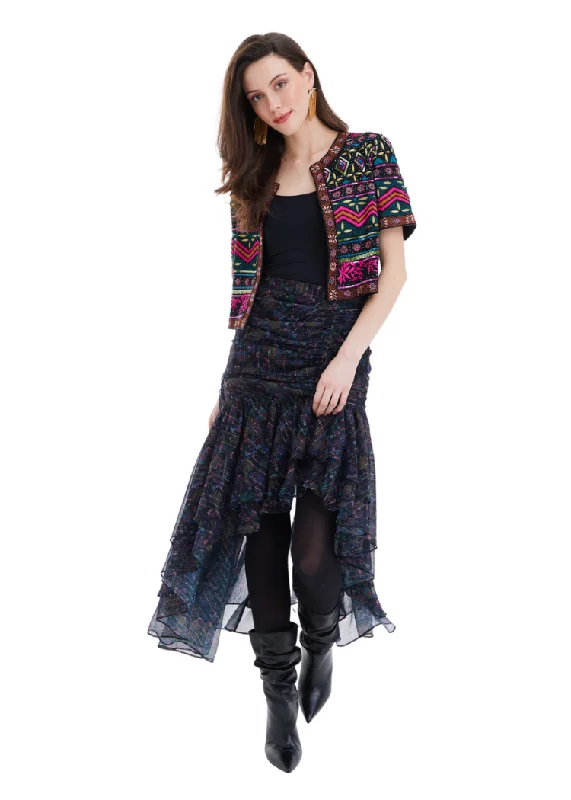 Ori Beaded Jacket - Black/Pink ***FINAL SALE*** Tailored Jacket Straight Jacket A-Line Jacket Ori Beaded Jacket - Black/Pink ***FINAL SALE*** Tailored Jacket Straight Jacket A-Line Jacket