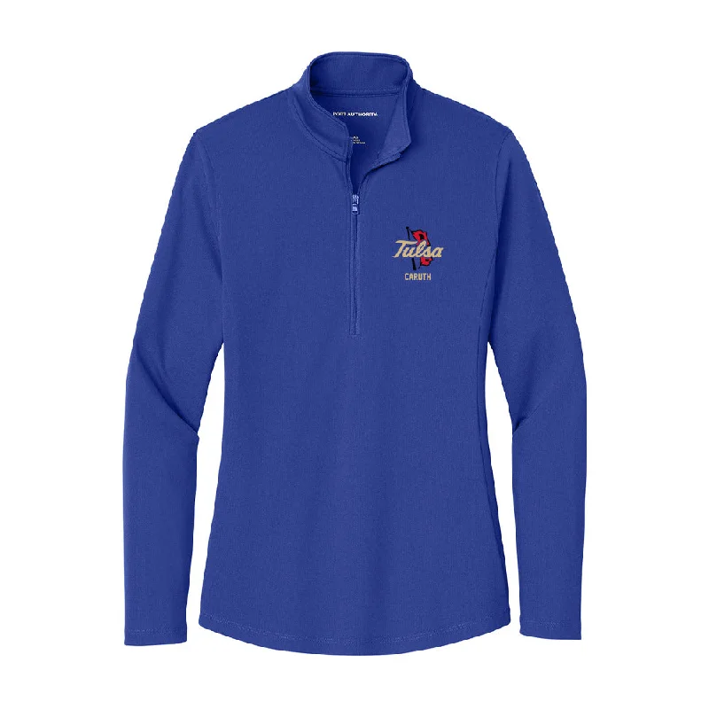 Tulsa - NCAA Women's Cross Country : Paige-Elicia Caruth - Women's Lightweight Quarter Zip Jacket Mesh Jacket Canvas Jacket Denim Jacket Tulsa - NCAA Women's Cross Country : Paige-Elicia Caruth - Women's Lightweight Quarter Zip Jacket Mesh Jacket Canvas Jacket Denim Jacket