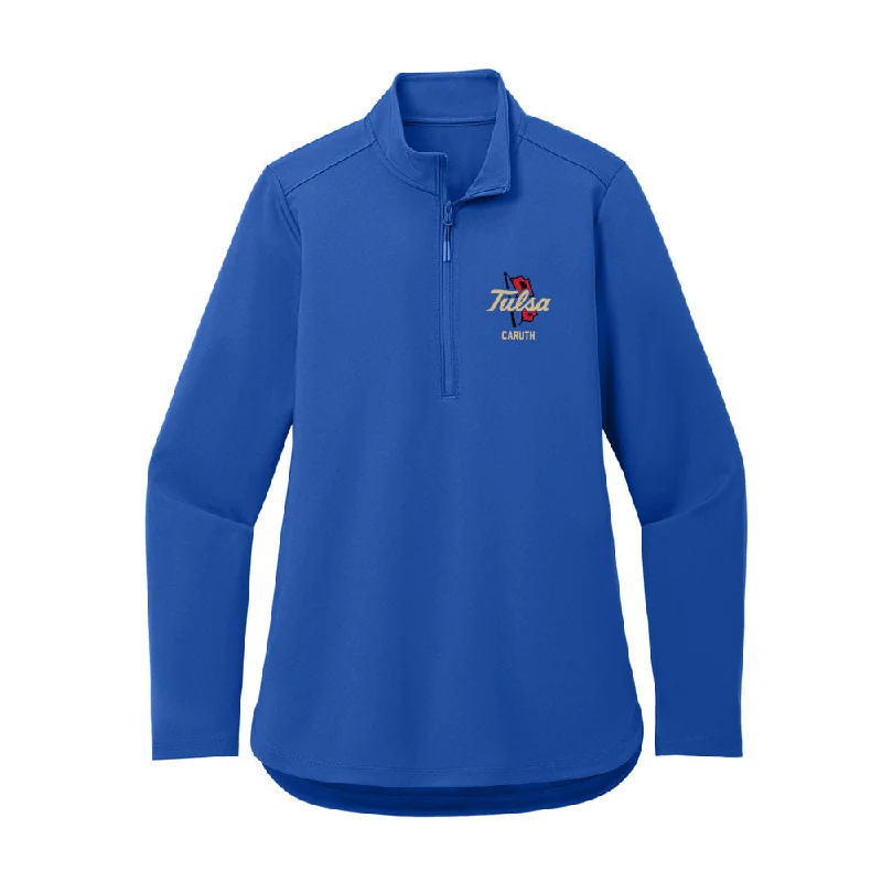 Tulsa - NCAA Women's Cross Country : Paige-Elicia Caruth - Women's Premium Quarter Zip Jacket Jersey Jacket Tulle Jacket Batik Jacket Tulsa - NCAA Women's Cross Country : Paige-Elicia Caruth - Women's Premium Quarter Zip Jacket Jersey Jacket Tulle Jacket Batik Jacket