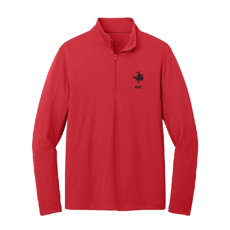 NWOSU - NCAA Women's Cross Country : Jamaira Ross - Lightweight Quarter Zip Jacket Appliqued Jacket Beaded Jacket Sequined Jacket NWOSU - NCAA Women's Cross Country : Jamaira Ross - Lightweight Quarter Zip Jacket Appliqued Jacket Beaded Jacket Sequined Jacket