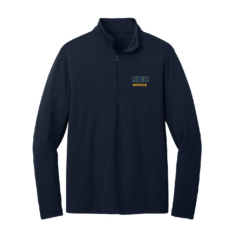 UNCO - NCAA Women's Cross Country : Ania Magdesian - Lightweight Quarter Zip Jacket Welt Pockets Slit Pockets Flap Pockets UNCO - NCAA Women's Cross Country : Ania Magdesian - Lightweight Quarter Zip Jacket Welt Pockets Slit Pockets Flap Pockets