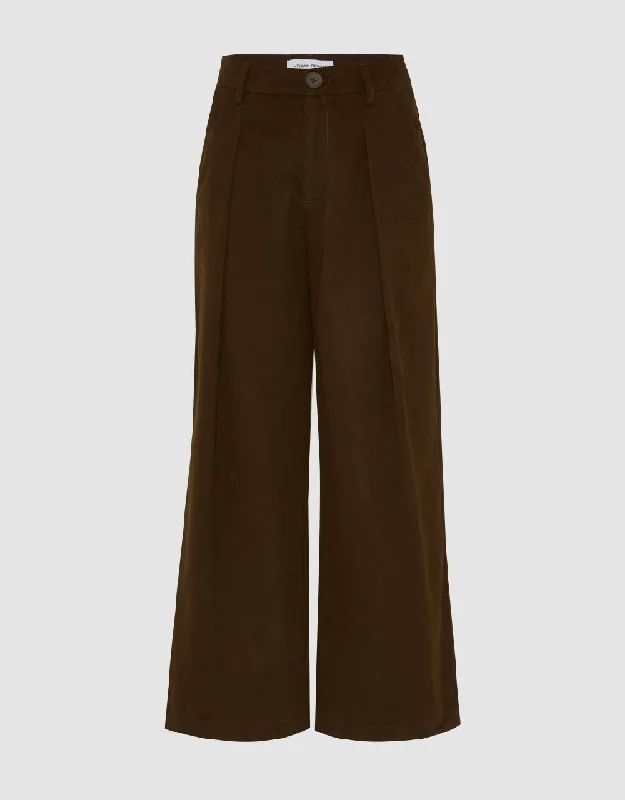 Loose Wide-Leg Pants