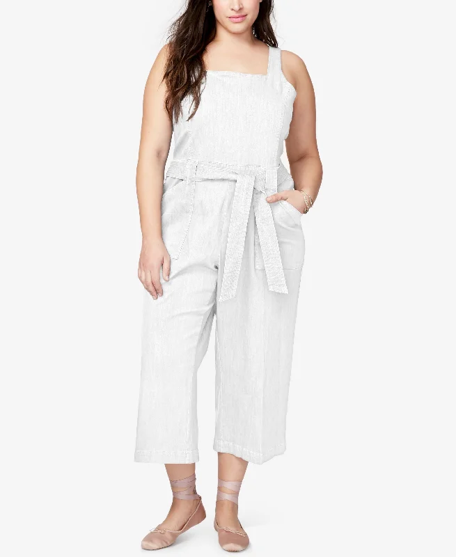 Rachel Rachel Roy Trendy Plus Size Jumpsuit A-line jumpsuit, Flattering cut, Comfortable, Stylish Rachel Rachel Roy Trendy Plus Size Jumpsuit A-line jumpsuit, Flattering cut, Comfortable, Stylish